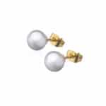 Essential 8 mm studs in goldpalting with glasspearls ZazaLili